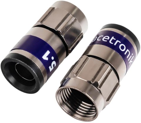 SPACETRONIK Wtyk F samokompresyjny Spacetronik Self Instal 6TD 5.1 - 50szt