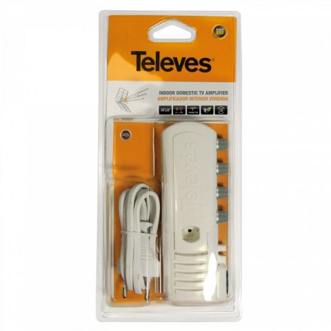TELEVES Wzmacniacz domowy ze złączami typu "F" - 3 wyjścia (2+TV): VHF/UHF - Auto LTE