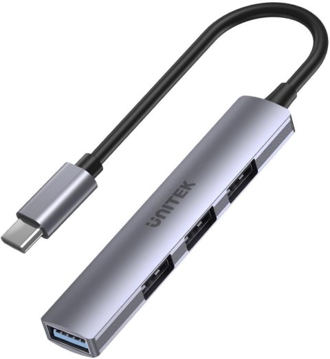 UNITEK Adapter Unitek H1208B Hub USB-C 1*USB-A 5Gbps, 3*USB-A 2.0