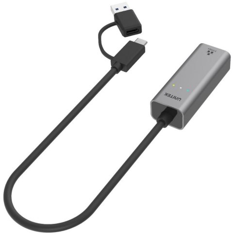 UNITEK Adapter Unitek U1313C USB-A/C na RJ45 2.5G Ethernet