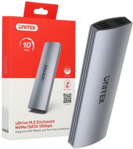 UNITEK Obudowa dysku Unitek S1230A M.2 NVMe/SATA 10Gbps