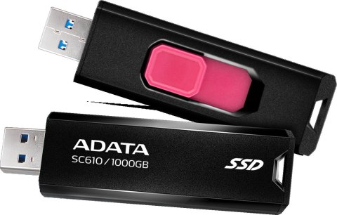 ADATA Dysk zewnętrzny SSD Adata SC610 1000GB USB3.2A czarny