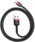 BASEUS KABEL USB-A / USB-C Baseus Cafule CATKLF-B91 100cm 3A QC 3.0 CZARNO-CZERWONY W OPLOCIE