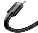 BASEUS KABEL USB-A / USB-C Baseus Cafule CATKLF-BG1 100cm 3A QC 3.0 CZARNO-SZARY W NYLONOWYM OPLOCIE