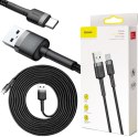 BASEUS KABEL USB-A / USB-C Baseus Cafule CATKLF-UG1 300cm 2A QC 3.0 CZARNO-SZARY W NYLONOWYM OPLOCIE
