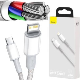BASEUS KABEL USB-C / Lightning iPhone Baseus Cafule CATLGD-02 1m 20W PD Quick Charging BIAŁY W OPLOCIE
