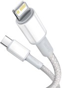 BASEUS KABEL USB-C / Lightning iPhone Baseus Cafule CATLGD-02 1m 20W PD Quick Charging BIAŁY W OPLOCIE