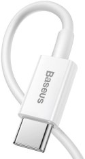 BASEUS KABEL USB-C / Lightning iPhone Baseus Superior CATLYS-A02 1m 20W PD Quick Charging BIAŁY PREMIUM