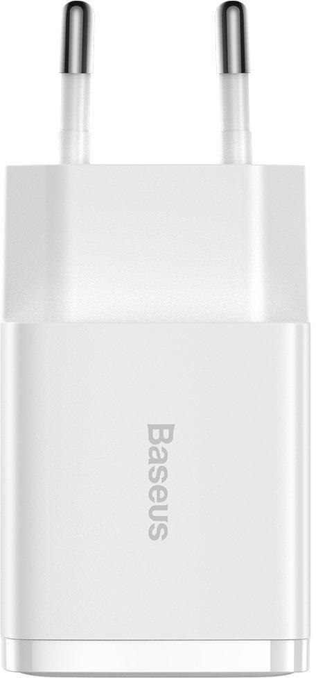 BASEUS ŁADOWARKA SIECIOWA Baseus Compact Charger CCXJ010202 10.5W 2x USB-A BIAŁA
