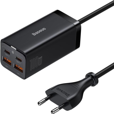 BASEUS ŁADOWARKA SIECIOWA Baseus GaN 3 Pro Desktop Fast Charger CCGP000101 100W 2x USB-A 2x USB-C PD 3.0 QC 4.0+