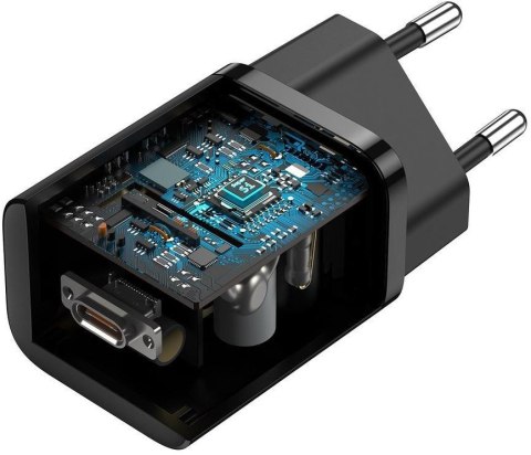BASEUS ŁADOWARKA SIECIOWA Baseus Super Si Quick Charger 1C TZCCSUP-L01 25W 1x USB-C PD 3.0 QC 3.0 + KABEL