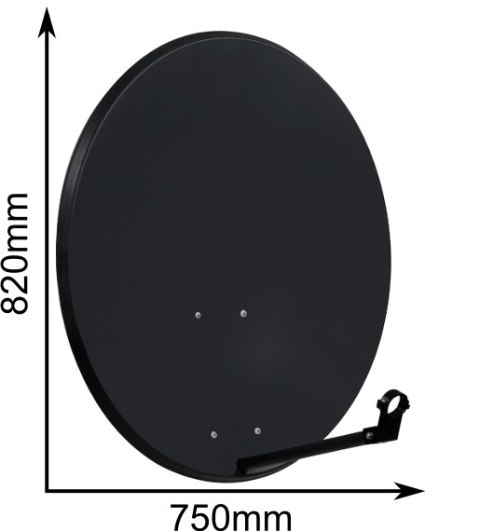 CORAB CZASZA ANTENA 80 CM CIEMNA (COR-800SAE-C)