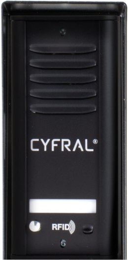 CYFRAL DOMOFON CYFRAL COSMO 1-LOKATORSKI KASETA CZARNA/UNIFON CZARNY