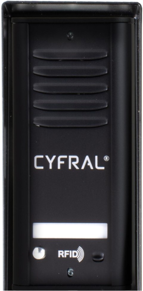 CYFRAL DOMOFON CYFRAL COSMO 1-LOKATORSKI KASETA CZARNA/UNIFON CZARNY