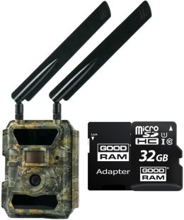 LUXURY-GOODS Kamera Leśna FOTOPUŁAPKA GPS 4.0CG + KARTA PAMIĘCI microSD GOODRAM CL10 32GB