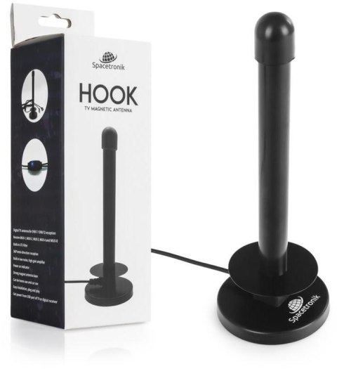 SPACETRONIK Antena magnetyczna DVB-T2 Spacetronik Hook TV USB 30dB Double Power