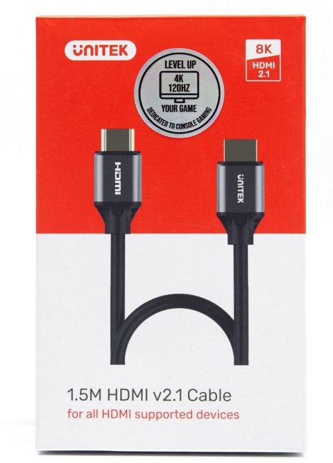 UNITEK Kabel HDMI Unitek C137W 2.1 8K, UHD, 1,5m