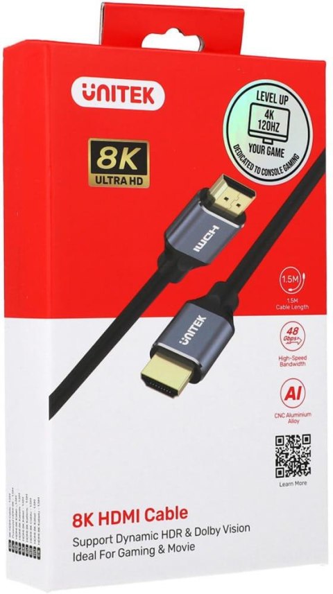 UNITEK Kabel HDMI Unitek C137W 2.1 8K, UHD, 1,5m