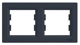 SCHNEIDER Ramka podwójna 2-krotna Schneider Asfora EPH5800271 antracyt