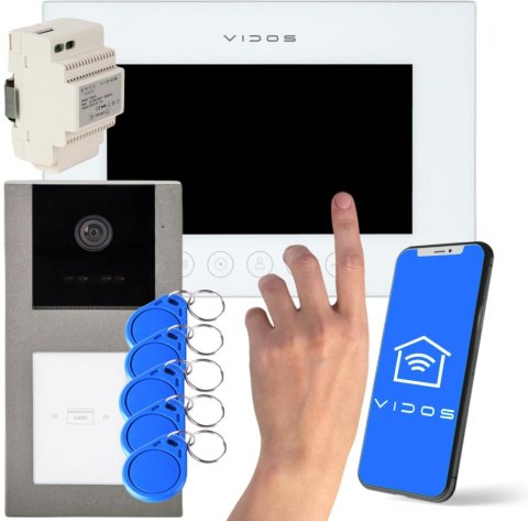 VIDOS WIDEODOMOFON VIDOS X M11W-X/S-11-1 + breloki