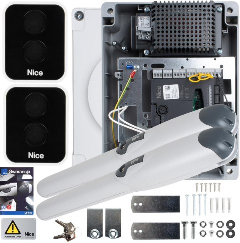 NICE Zestaw NICE WINGO 2024 24V do bramy dwuskrzydłowej (bez fotokomórek)