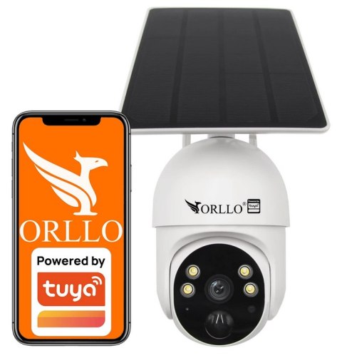 ORLLO Kamera IP bezprzewodowa 4G LTE obrotowa z panelem solarnym Orllo TZ1 PRO