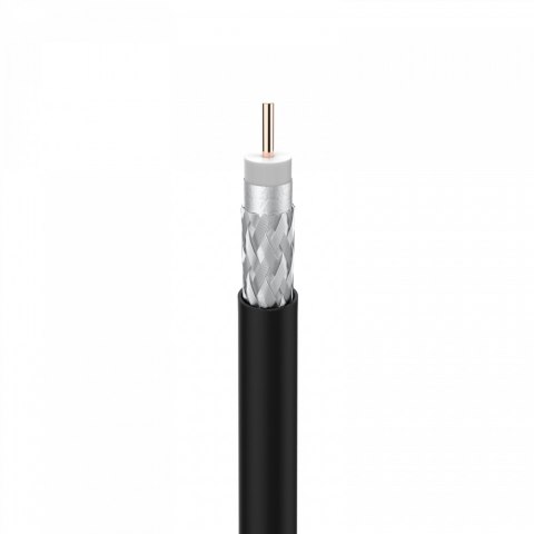 TELEVES KABEL KONCENTRYCZNY Televes T-100 PE Fca KLASA A - 1m czarny