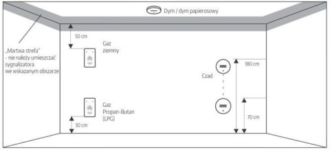 EURA Czujnik czadu i gazu ziemnego 2w1Eura CGD-50A2