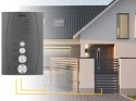 EURA DOMOFON ''EURA'' ADP-51A3 ''DIFESA'' - 1-rodzinny, 2 unifony, interkom, grafit