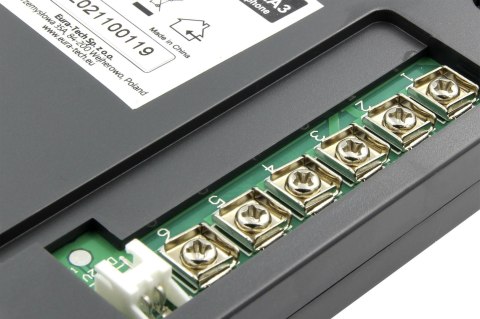 EURA DOMOFON ''EURA'' ADP-51A3 ''DIFESA'' - 1-rodzinny, 2 unifony, interkom, grafit