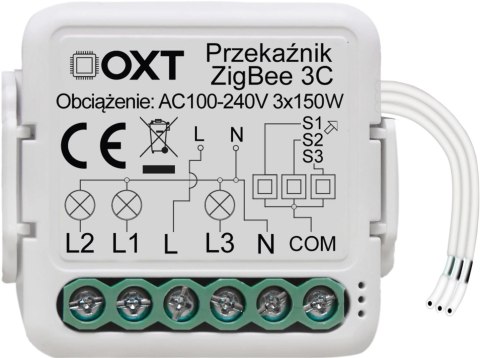 OXT Moduł OXT mini przekaźnik 3 obwody ZigBee TUYA