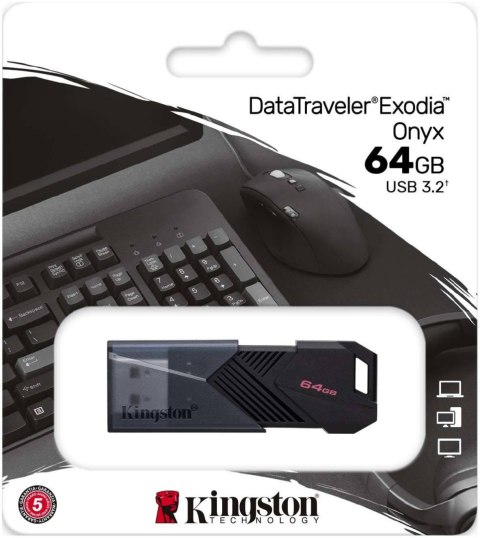 KINGSTON Pendrive Kingston Data Traveler Exodia Onyx 64GB USB3.2 Gen1