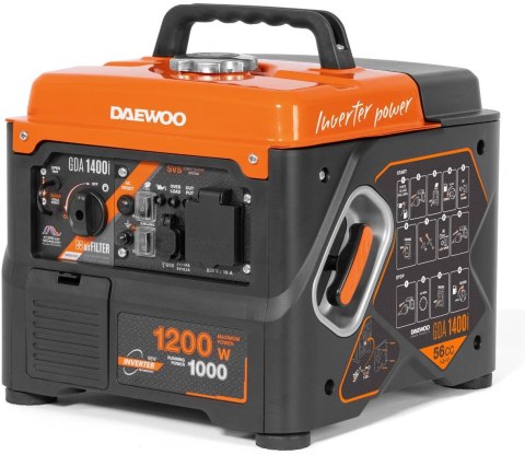 DAEWOO POWER PRODUCTS AGREGAT PRĄDOTWÓRCZY INWERTOROWY DAEWOO GDA 1400i 1.2kW