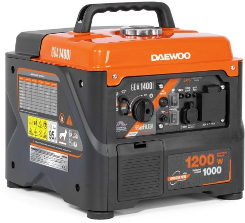 DAEWOO POWER PRODUCTS AGREGAT PRĄDOTWÓRCZY INWERTOROWY DAEWOO GDA 1400i 1.2kW