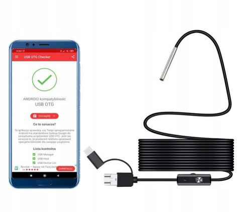 LUXURY-GOODS Kamera inspekcyjna AN97-3.9MM HD Android USB-C