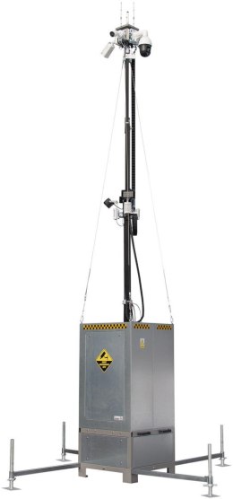 CAMSAT Mobilna wieża do zdalnego wideomonitoringu CCTV iCAM-TOWER AI 5MQ3