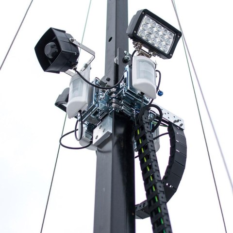 CAMSAT Mobilna wieża do zdalnego wideomonitoringu CCTV iCAM-TOWER AI 5MQ3