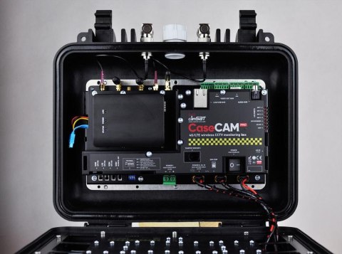 CAMSAT WALIZKA AKUMULATOROWA CCTV Z MIKROKAMERĄ I TRANSMISJĄ 4G/LTE CAMSAT CASECAM-PRO Q4