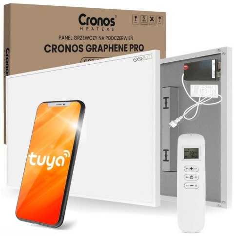 CRONOS HEATERS Panel grzewczy IR CRONOS Graphene PRO CGP-1100TWP White