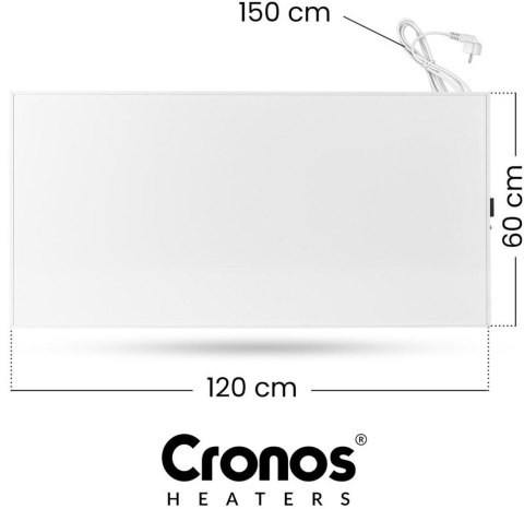 CRONOS HEATERS Panel grzewczy IR CRONOS Synthelith PRO CRP-770TWP White