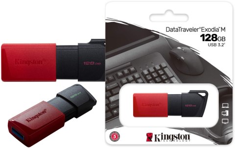 KINGSTON Pendrive Kingston Data Traveler Exodia M 128GB USB3.2 Gen1