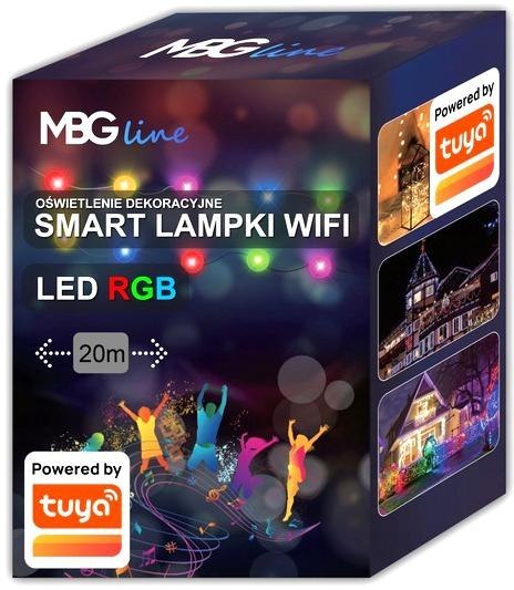 MBG Lampki Choinkowe SMART taśma LED WIFI TUYA 20m USB