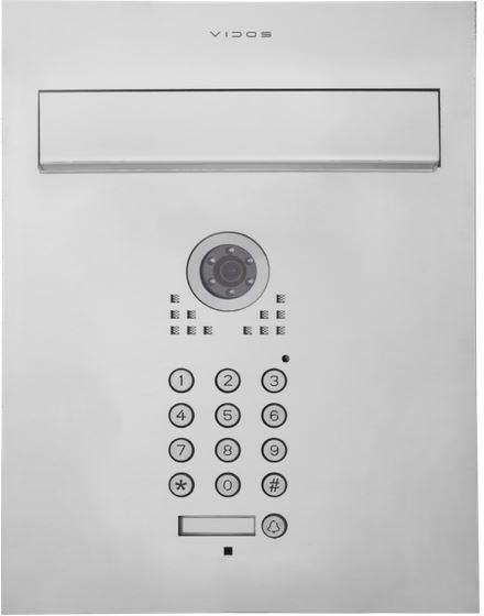 VIDOS Skrzynka na listy VIDOS S561-SKP z wbudowanym wideodomofonem