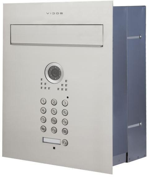 VIDOS Skrzynka na listy VIDOS S561-SKP z wbudowanym wideodomofonem