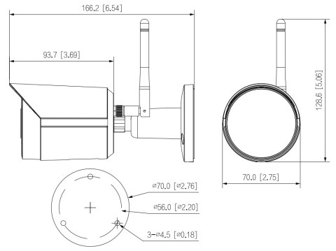 DAHUA KAMERA IP DAHUA IPC-HFW1230DS-SAW-0280B