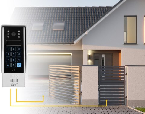 EURA WIDEODOMOFON EURA VDP-90A3 DELTA + biały monitor TUYA