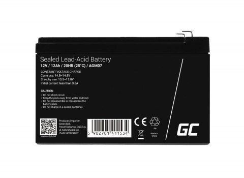 GREEN CELL AKUMULATOR AGM Green Cell VRLA 12V 12Ah