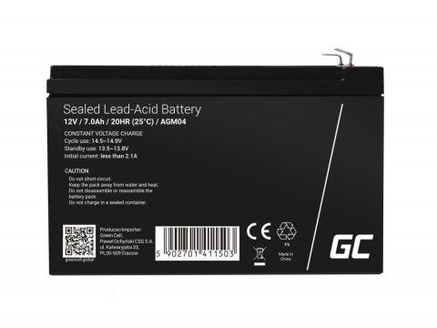 GREEN CELL AKUMULATOR AGM Green Cell VRLA 12V 7Ah