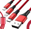 UNITEK Unitek 3-in-1 USB Kabel ładujący C4049RD