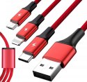 UNITEK Unitek 3-in-1 USB Kabel ładujący C4049RD